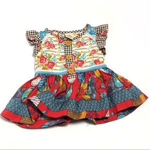 Wildflowers Baby Girl's Cheer Up Charlie Tunic Top Ruffle Sleeve Size 12 Months